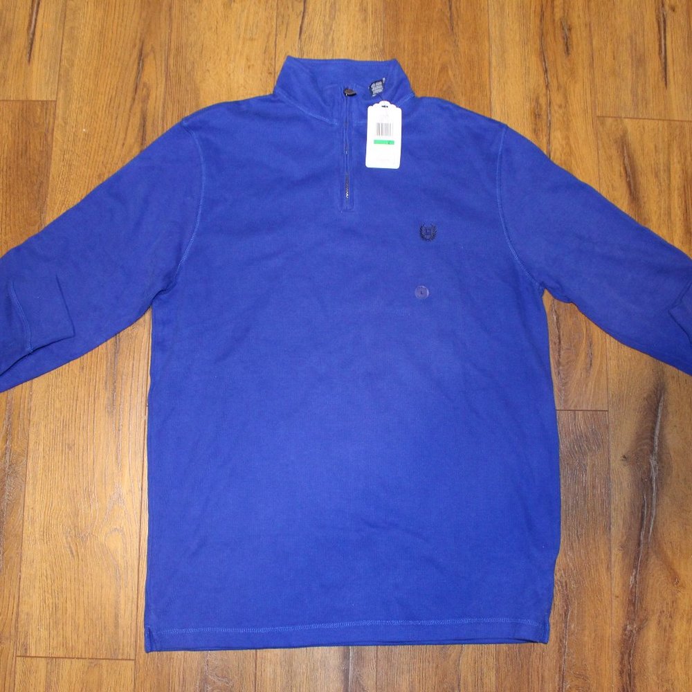 Chaps French Rib Fleece Quarter Zip Pullover Sz. L